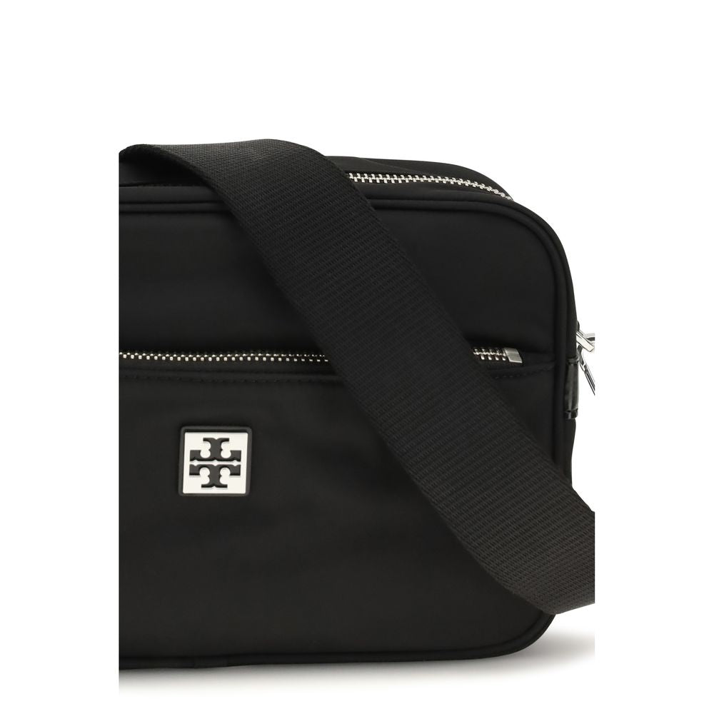 Tory Burch Virginia – Black Nylon Shoulder Bag – product photograph 4 | Privé Polaï