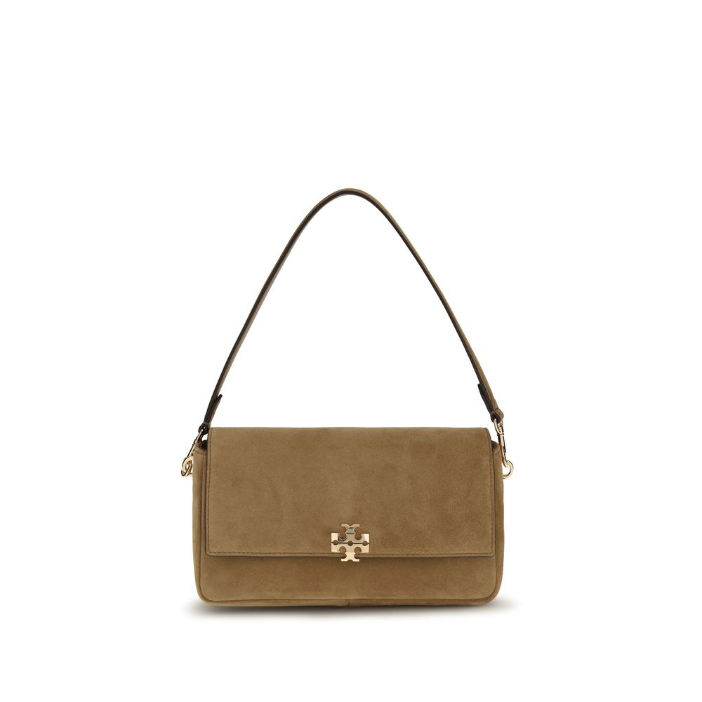 Tory Burch Charlie Mini – Beige Suede Shoulder Bag – product photograph 1 | Privé Polaï