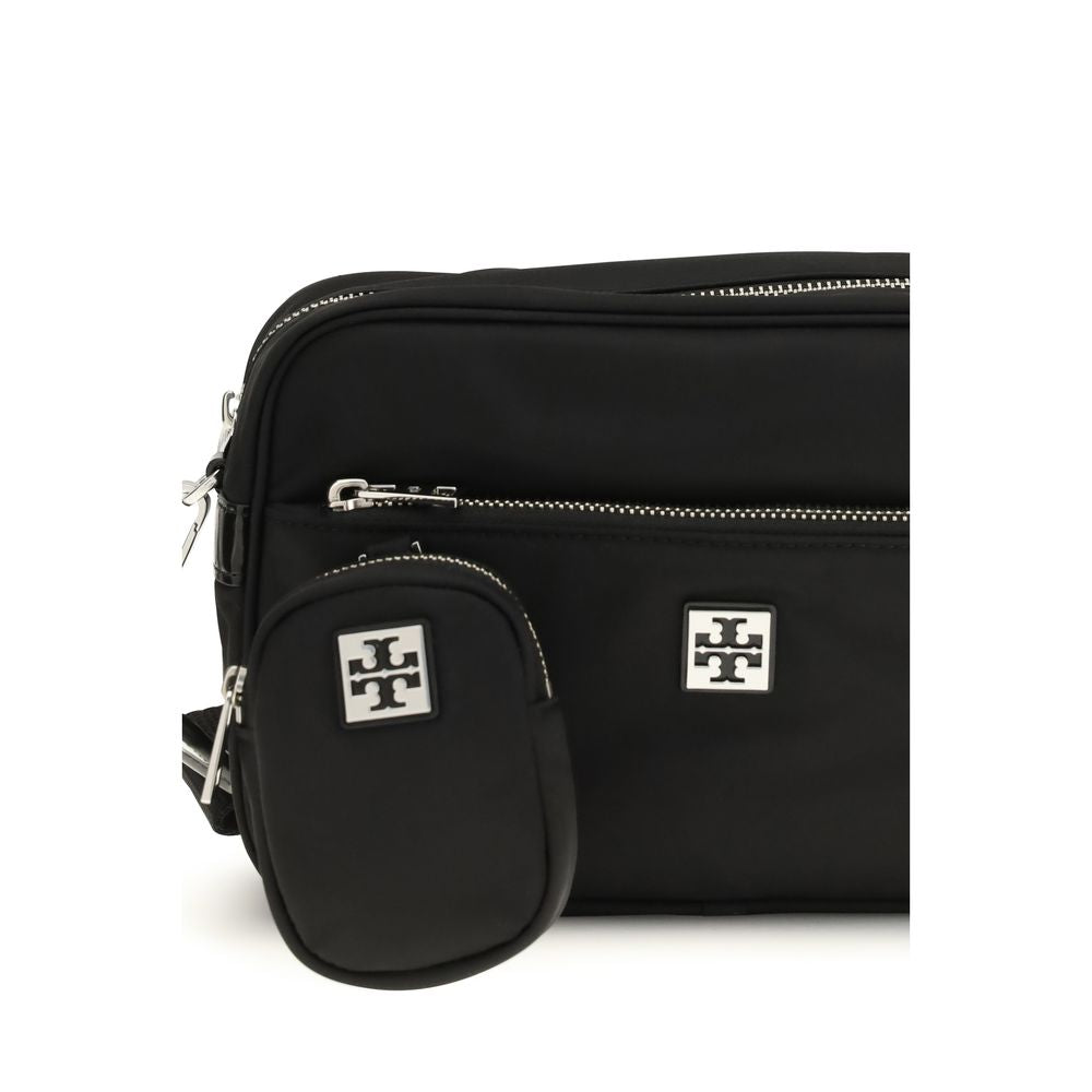 Tory Burch Virginia – Black Nylon Shoulder Bag – product photograph 5 | Privé Polaï