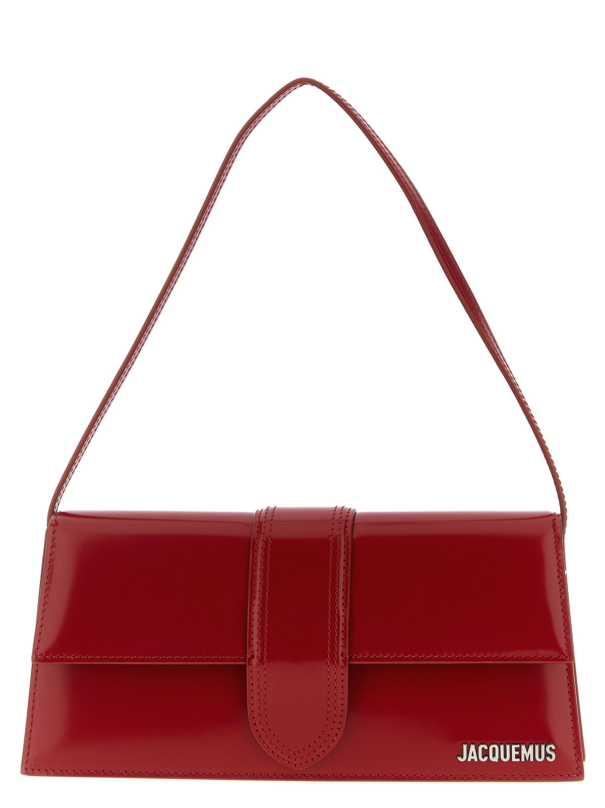 Jacquemus Le Bambino Long – Red Leather Shoulder Bag – product photograph 1 | Privé Polaï
