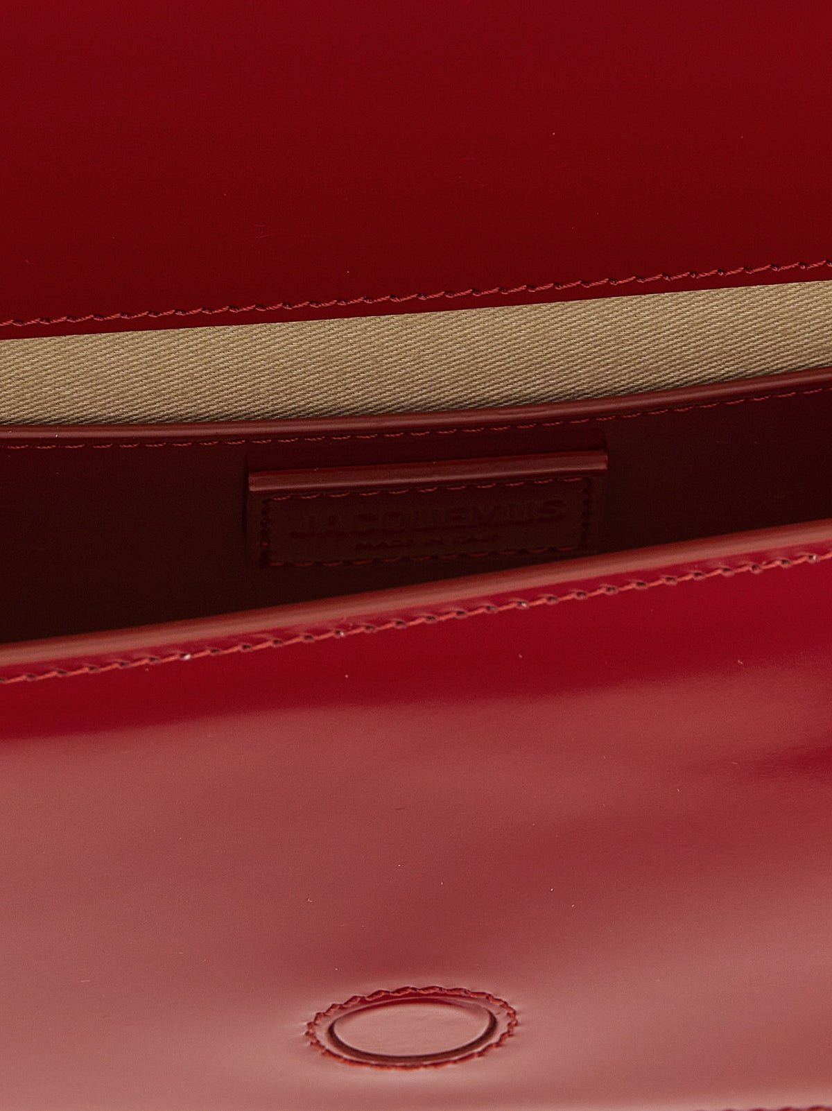 Jacquemus Le Bambino Long – Red Leather Shoulder Bag – product photograph 4 | Privé Polaï