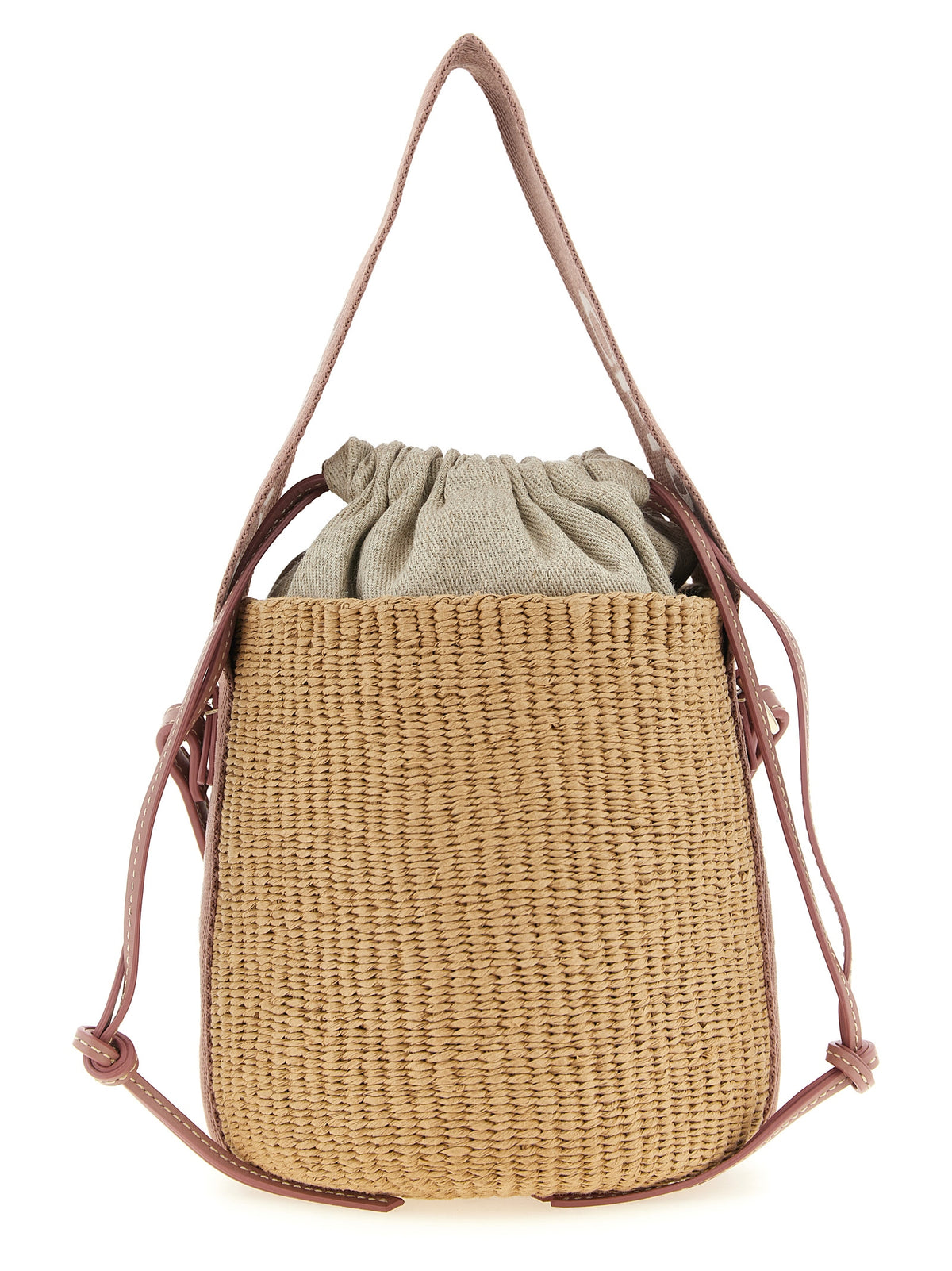 Chloé Woody Small – Beige Woven Bucket Bag – product photo 1 | Privé Polaï