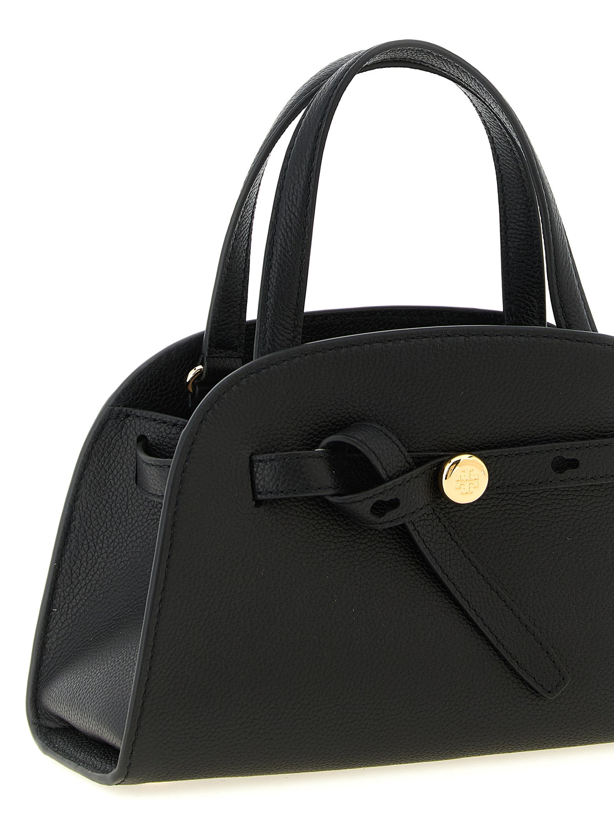 Tory Burch Romy Small Bauletto – Black Leather Bag – product photograph 3 | Privé Polaï
