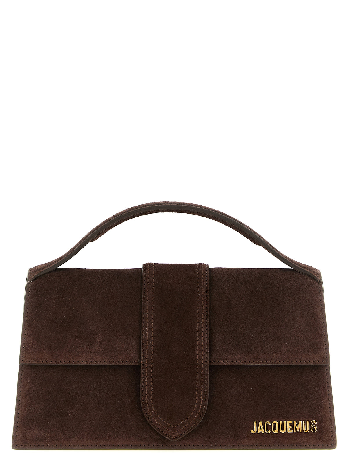 Jacquemus Le Grand Bambino – Dark Brown Suede Bag – product photograph 1 | Privé Polaï