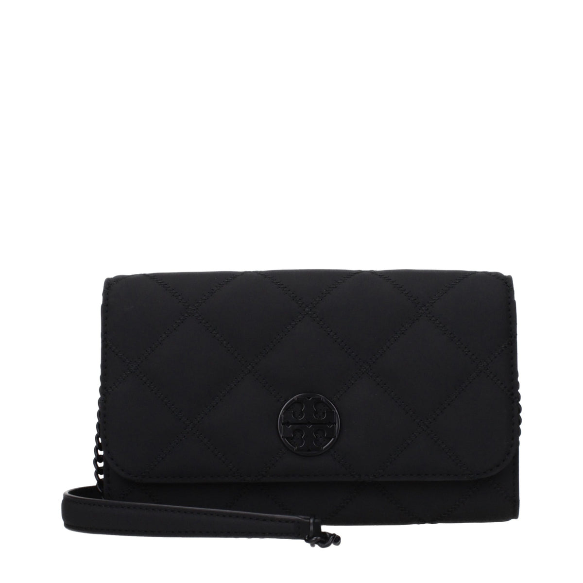 Tory Burch – Black Coated Leather Clutch Bag – product photograph 1 | Privé Polaï