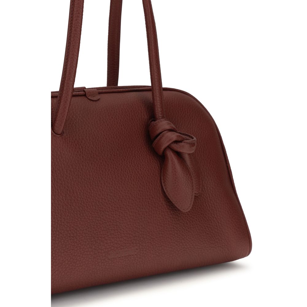 Jacquemus Il Turismo – Burgundy Leather Bag – product photograph 4 | Privé Polaï