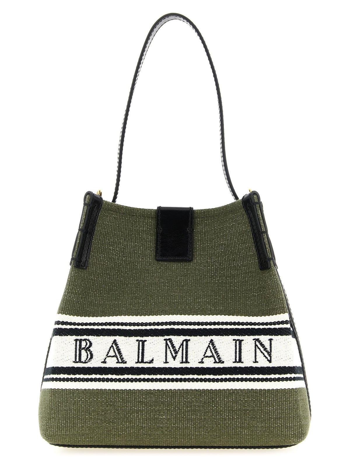 Balmain dvobojna zelena bucket torbica
