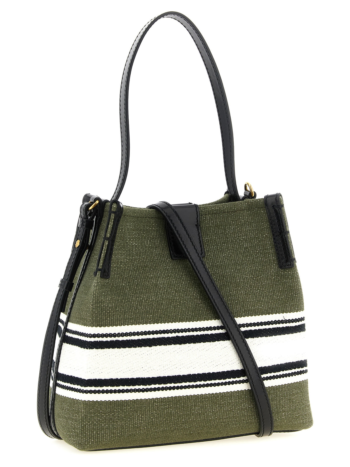Balmain dvobojna zelena bucket torbica