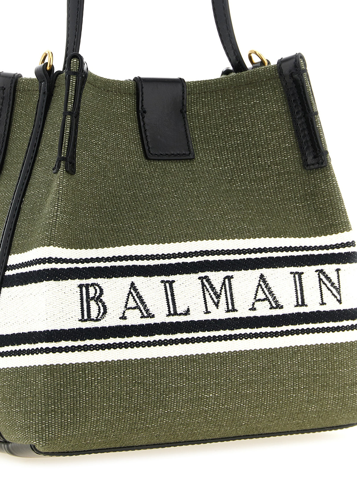 Balmain dvobojna zelena bucket torbica