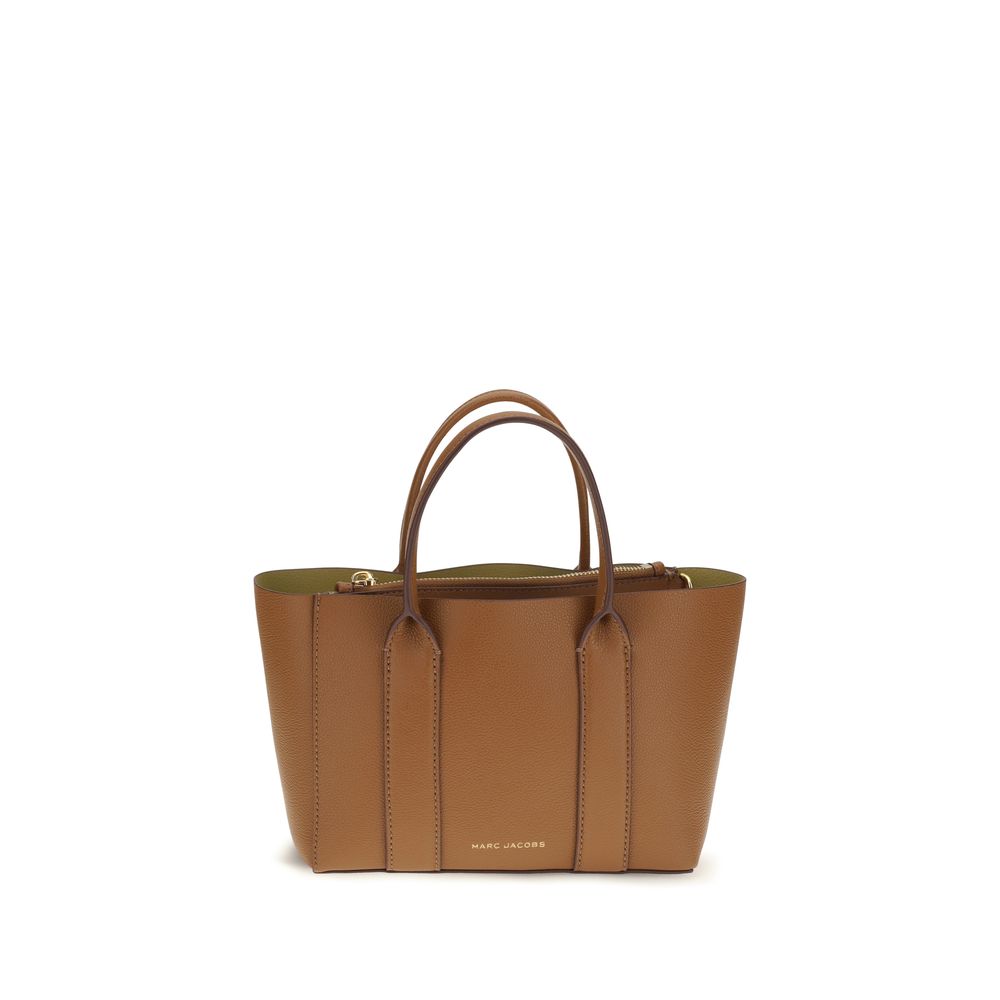 Marc Jacobs Pop J Marc Small Work Tote – smeđa kožna torba Argan Oil, fotografija 1