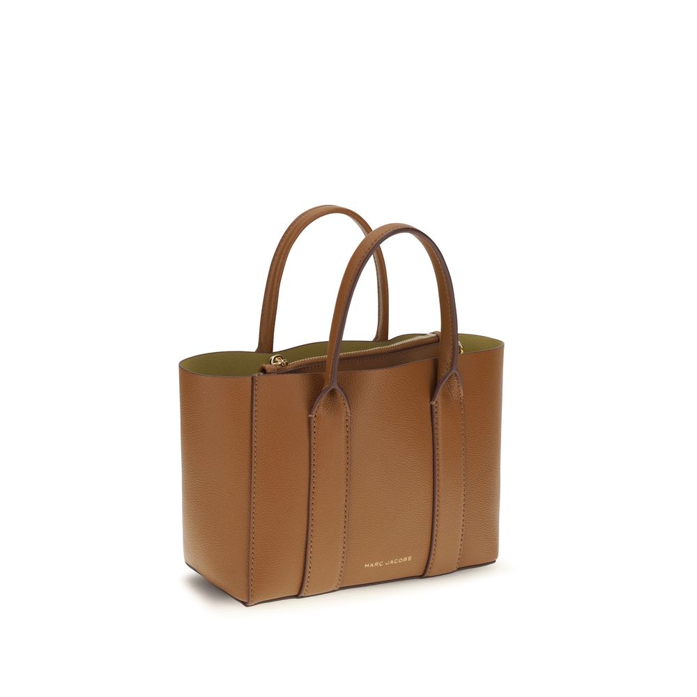 Marc Jacobs Pop J Marc Small Work Tote – smeđa kožna torba Argan Oil, fotografija 2