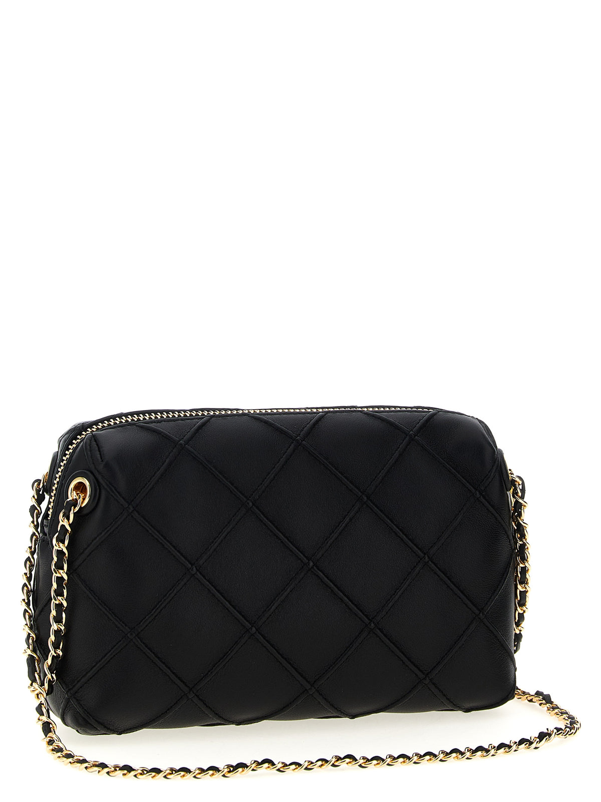 Tory Burch Fleming – Black Lambskin Crossbody Bag – product photograph 2 | Privé Polaï