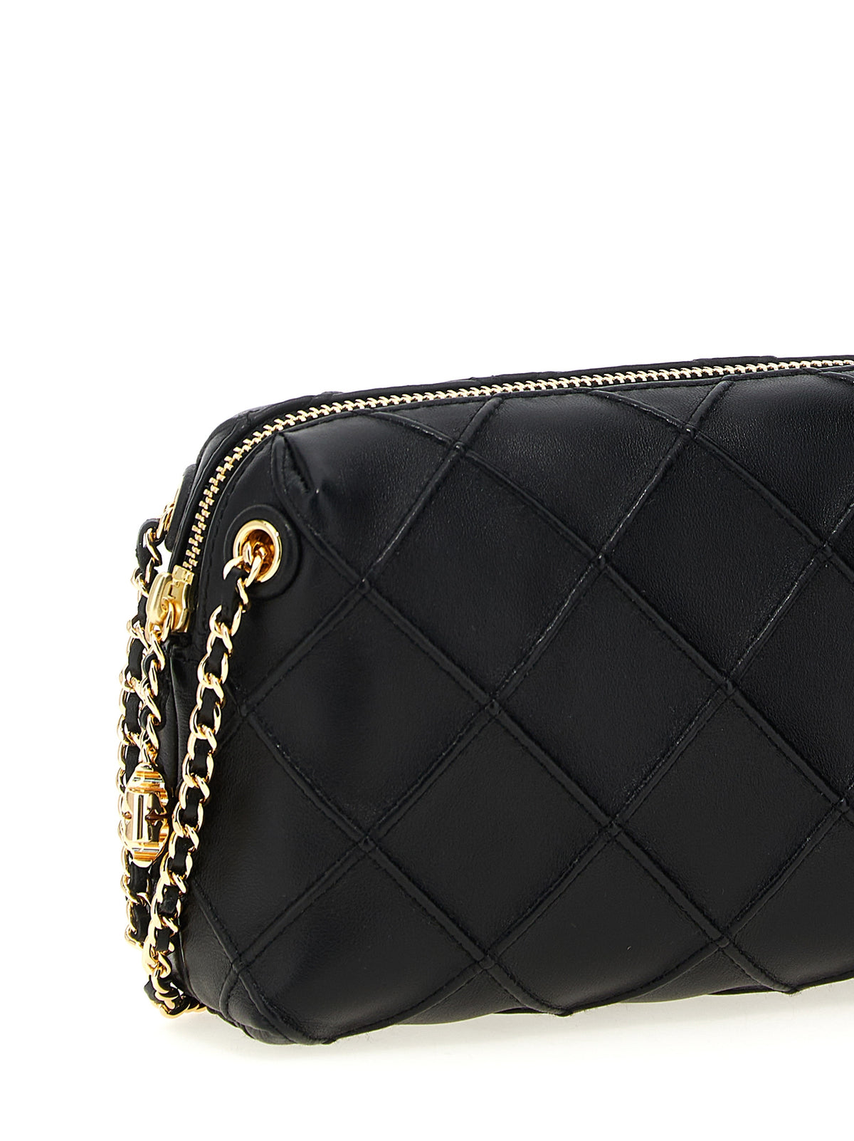 Tory Burch Fleming – Black Lambskin Crossbody Bag – product photograph 3 | Privé Polaï