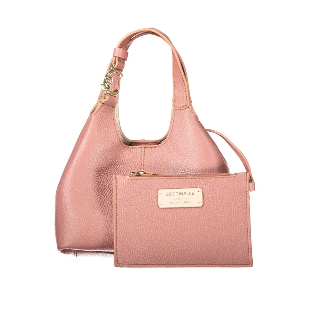 Coccinelle C-Easy – Pink Leather Handbag | Coccinelle handbag | Privé Polaï