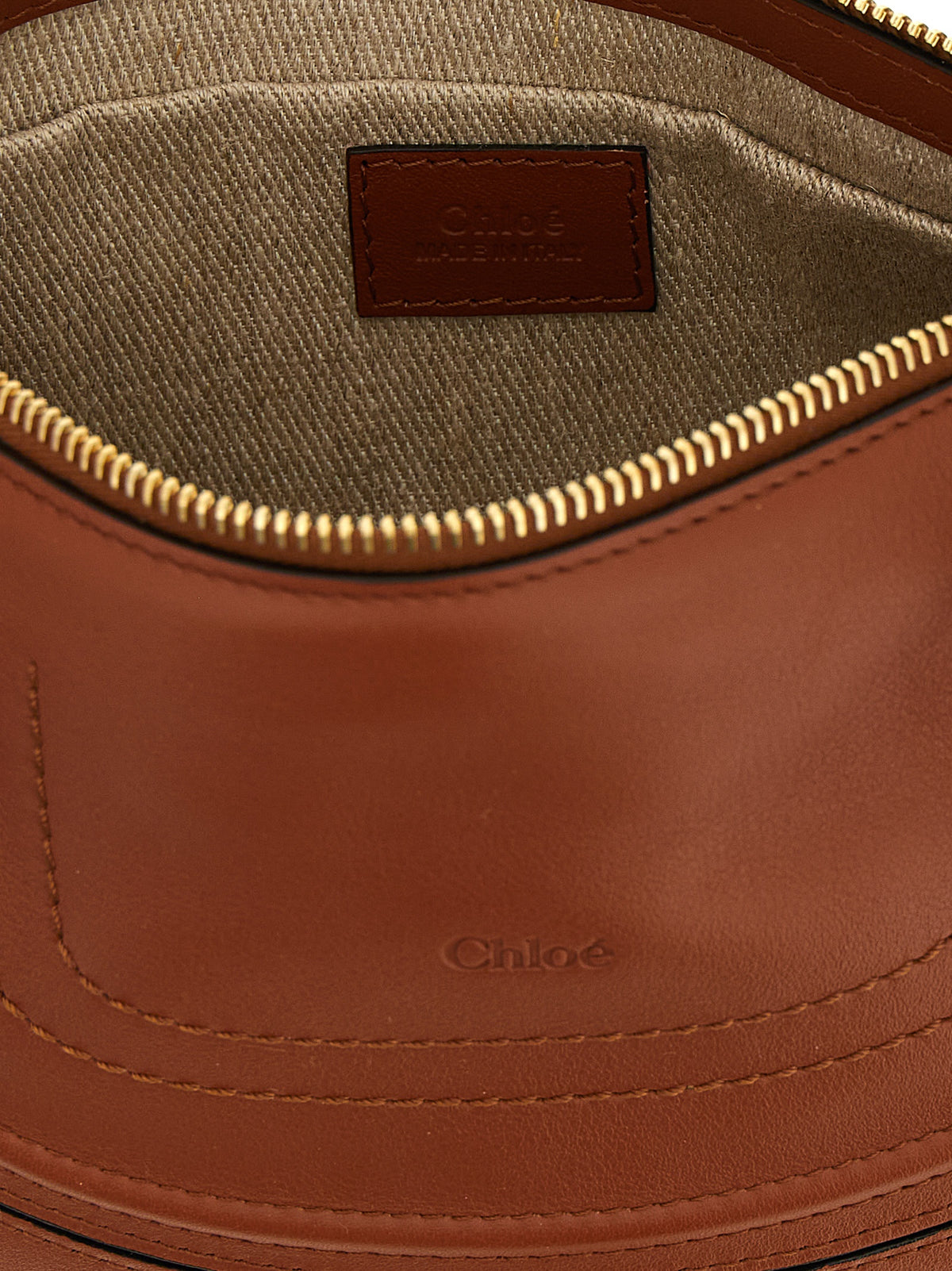Chloé Marcie Mini – Brown Leather Shoulder Bag – product photo 4 | Privé Polaï