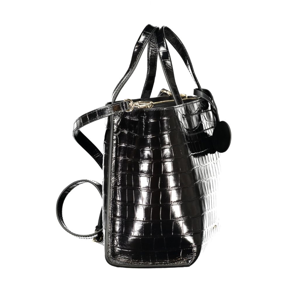 Furla Divide It S – Black Leather Tote Bag – product image 3 | Privé Polaï