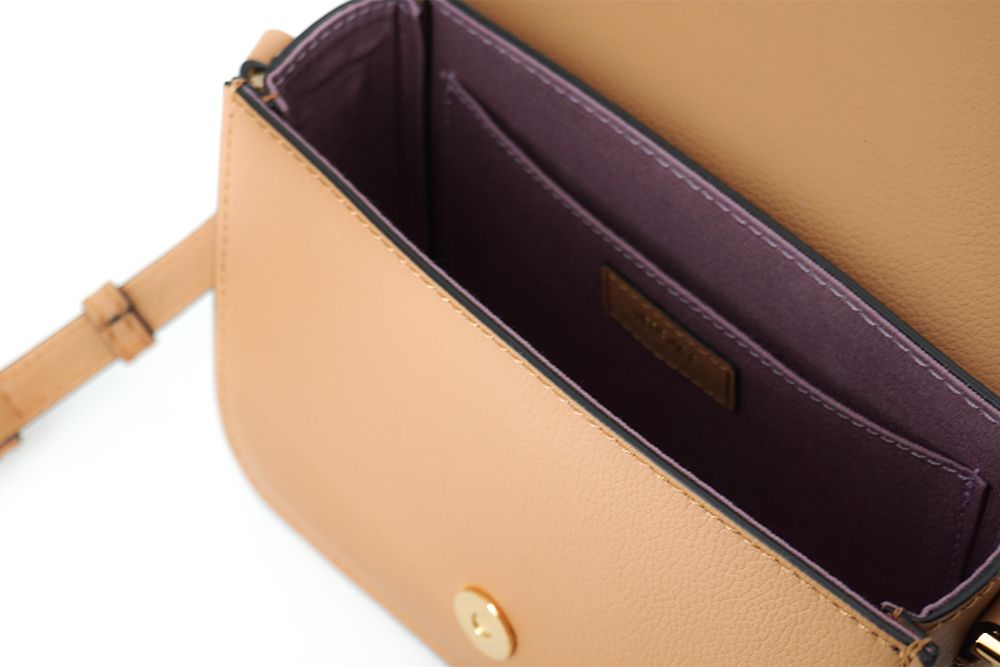 Versace Elegant Calf Leather Shoulder Bag in Brown – luxury by Versace | PrivePolai