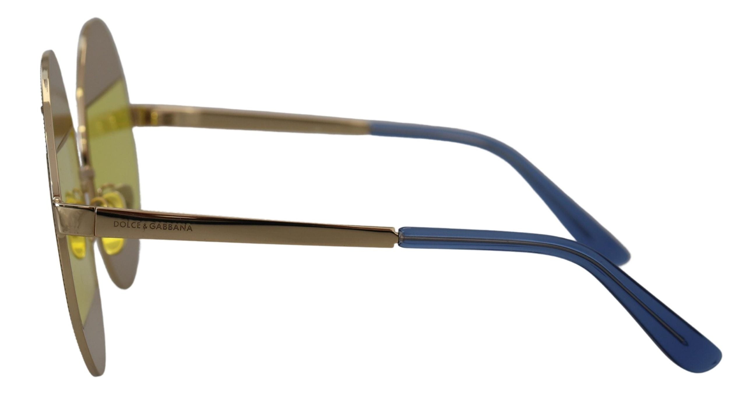 Dolce & Gabbana Crystal Embellished Gold Oval Sunglasses – luxury by Dolce & Gabbana | PrivePolai
