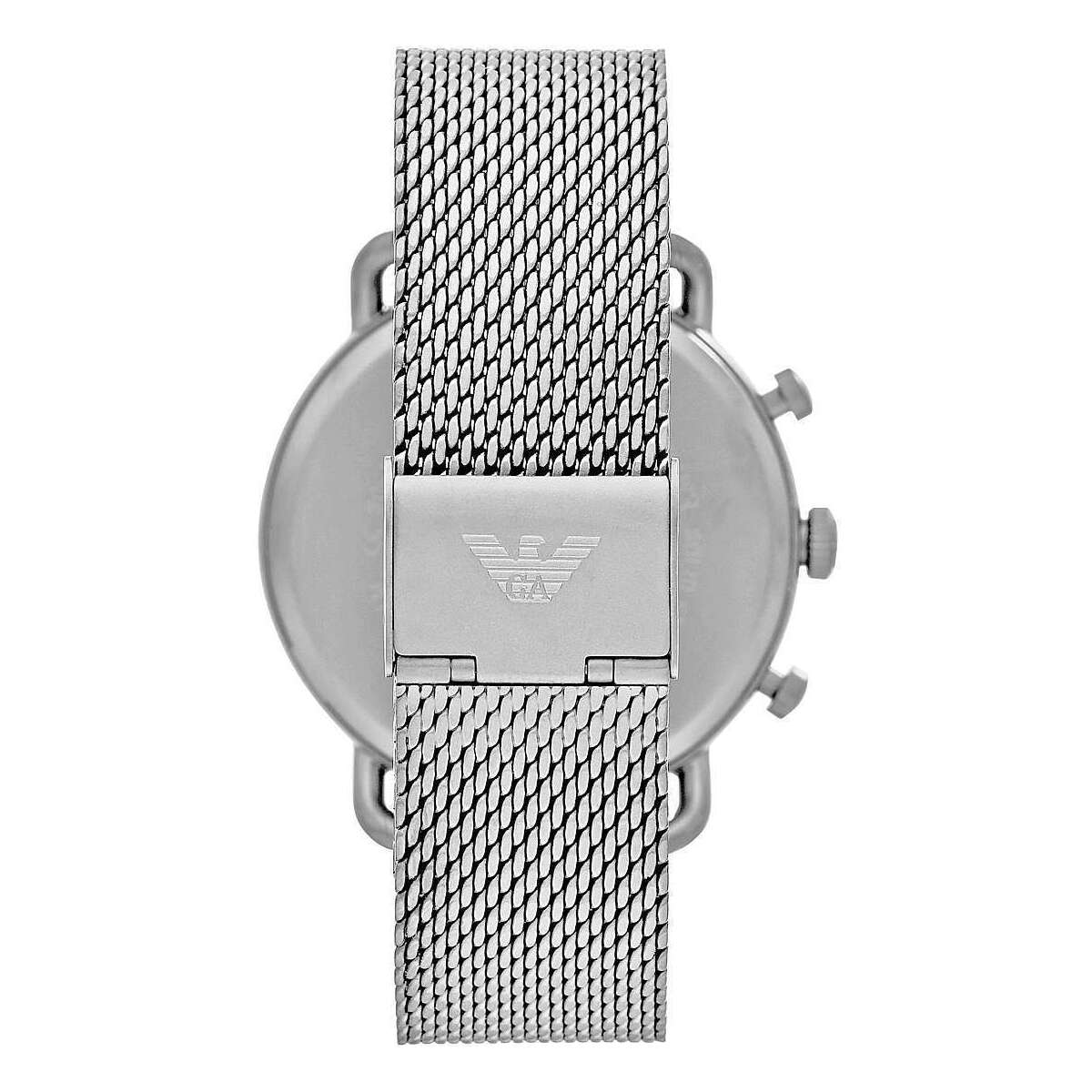Emporio Armani Sophisticated Silver Steel Chronograph Watch – luxury by Emporio Armani | PrivePolai