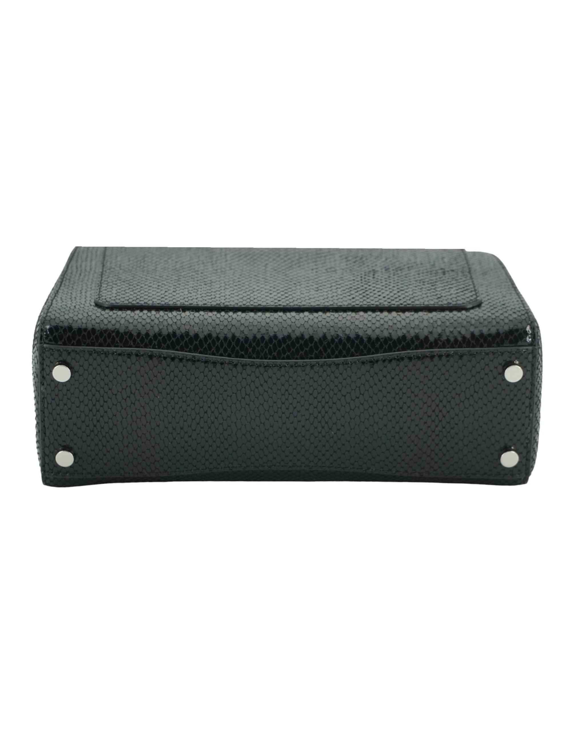 Jimmy Choo Black Leather Top Handle Shoulder Bag – luxury by Jimmy Choo | PrivePolai