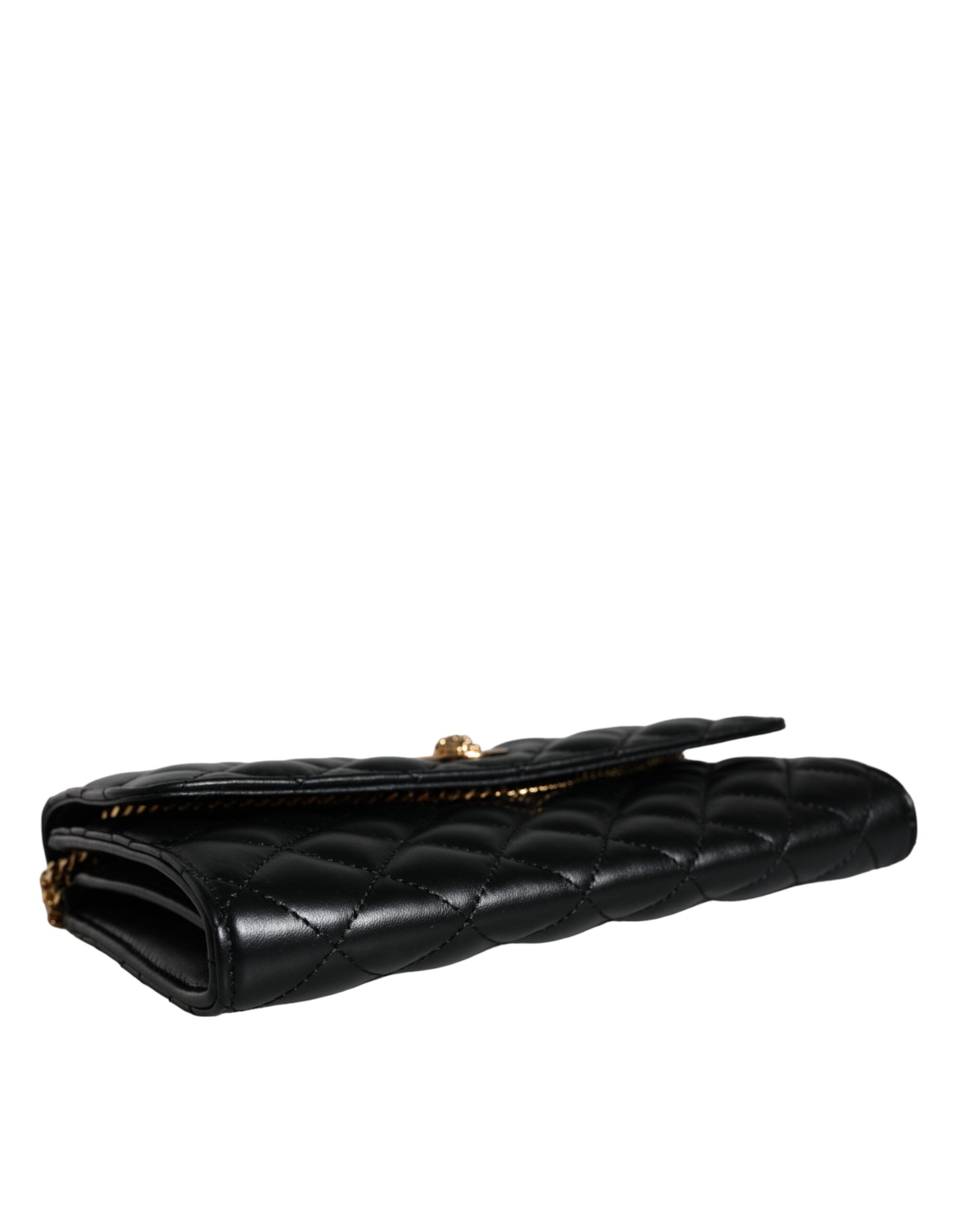 Versace Black Quilted Nappa Leather Crossbody Shoulder Bag – luxury by Versace | PrivePolai