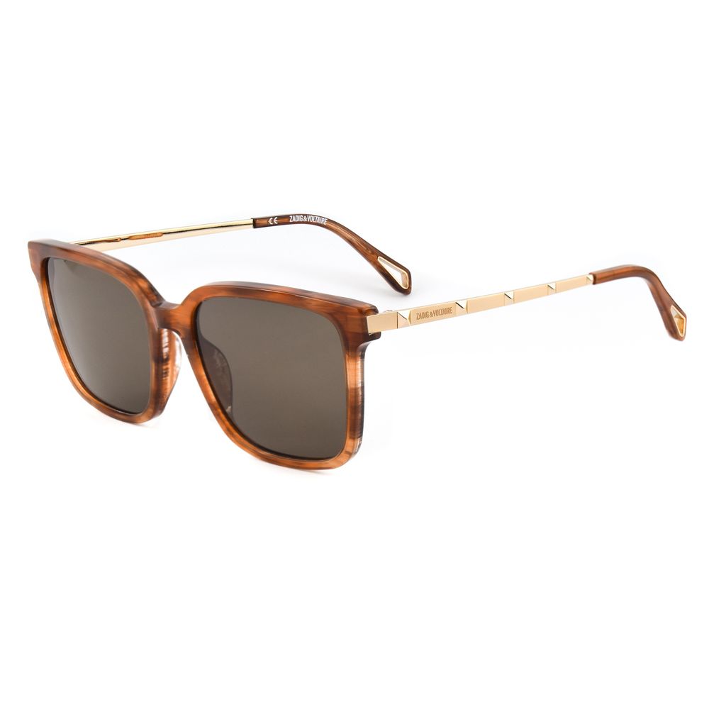 Zadig & Voltaire Brown Acetate Sunglasses – luxury by Zadig & Voltaire | PrivePolai