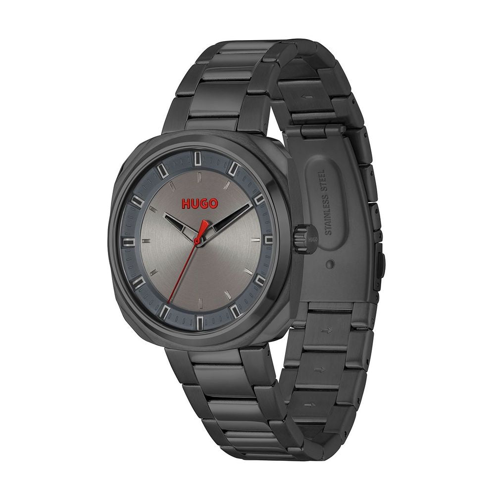 Hugo Boss Gray Stainless Steel Watch – luxury by Hugo Boss | PrivePolai