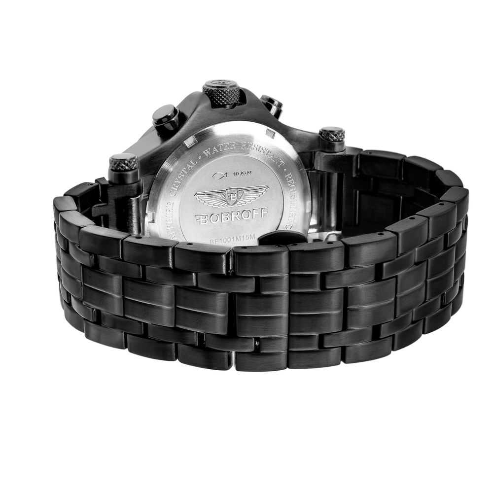 Bobroff Black Stainless Steel Watch – luxury by Bobroff | PrivePolai