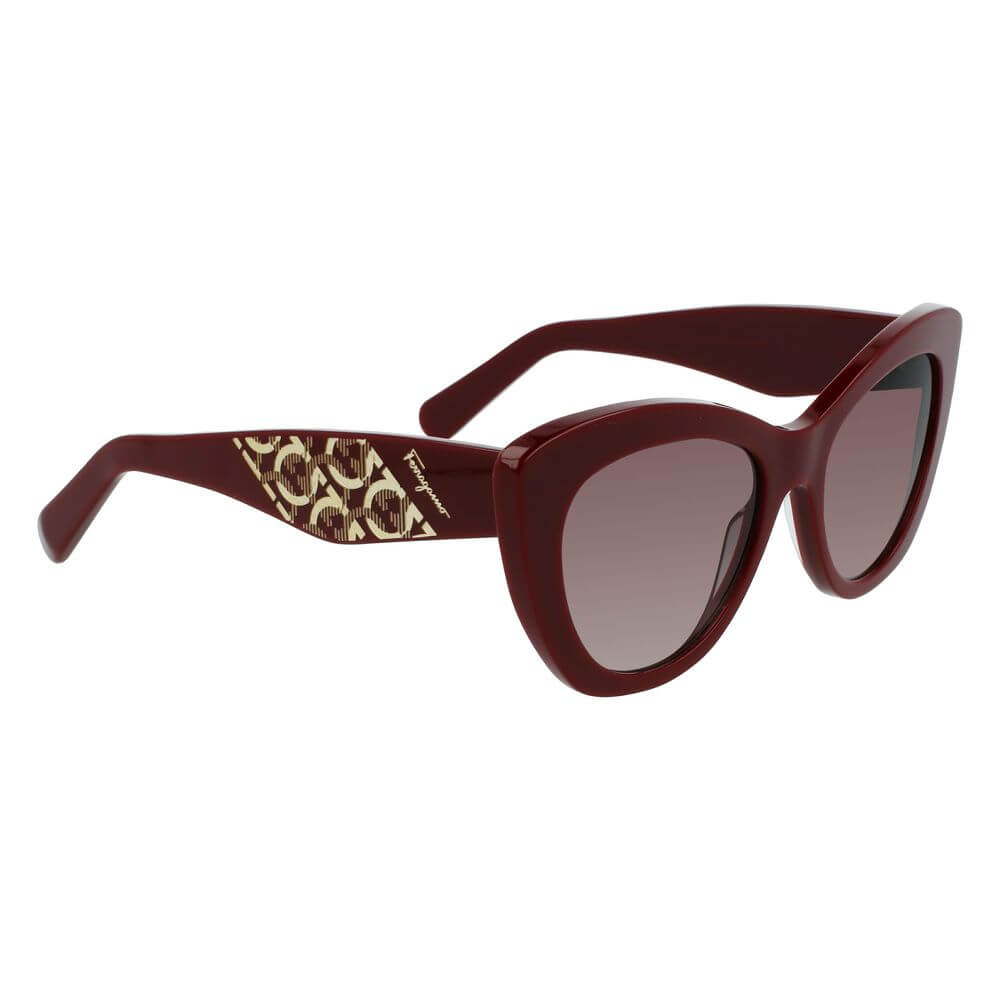 Salvatore Ferragamo Bordeaux Acetate Sunglasses – luxury by Salvatore Ferragamo | PrivePolai