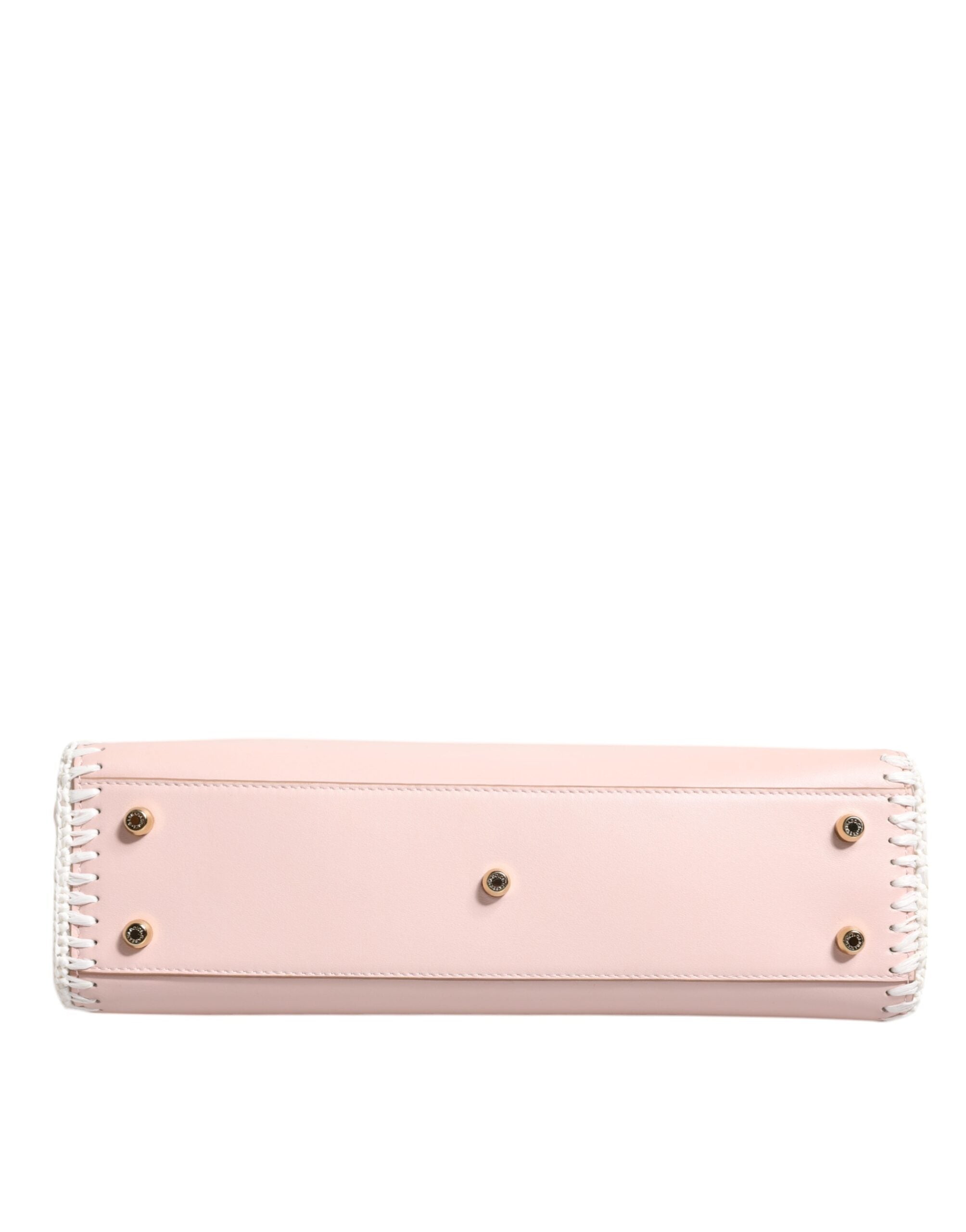 Dolce & Gabbana Light Pink Logo Plaque Soft Leather Strap Crossbody Bag – luxury by Dolce & Gabbana | PrivePolai