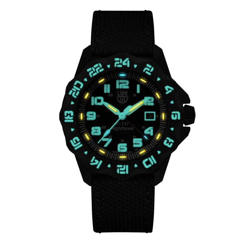 Luminox schwarze Stoffuhr