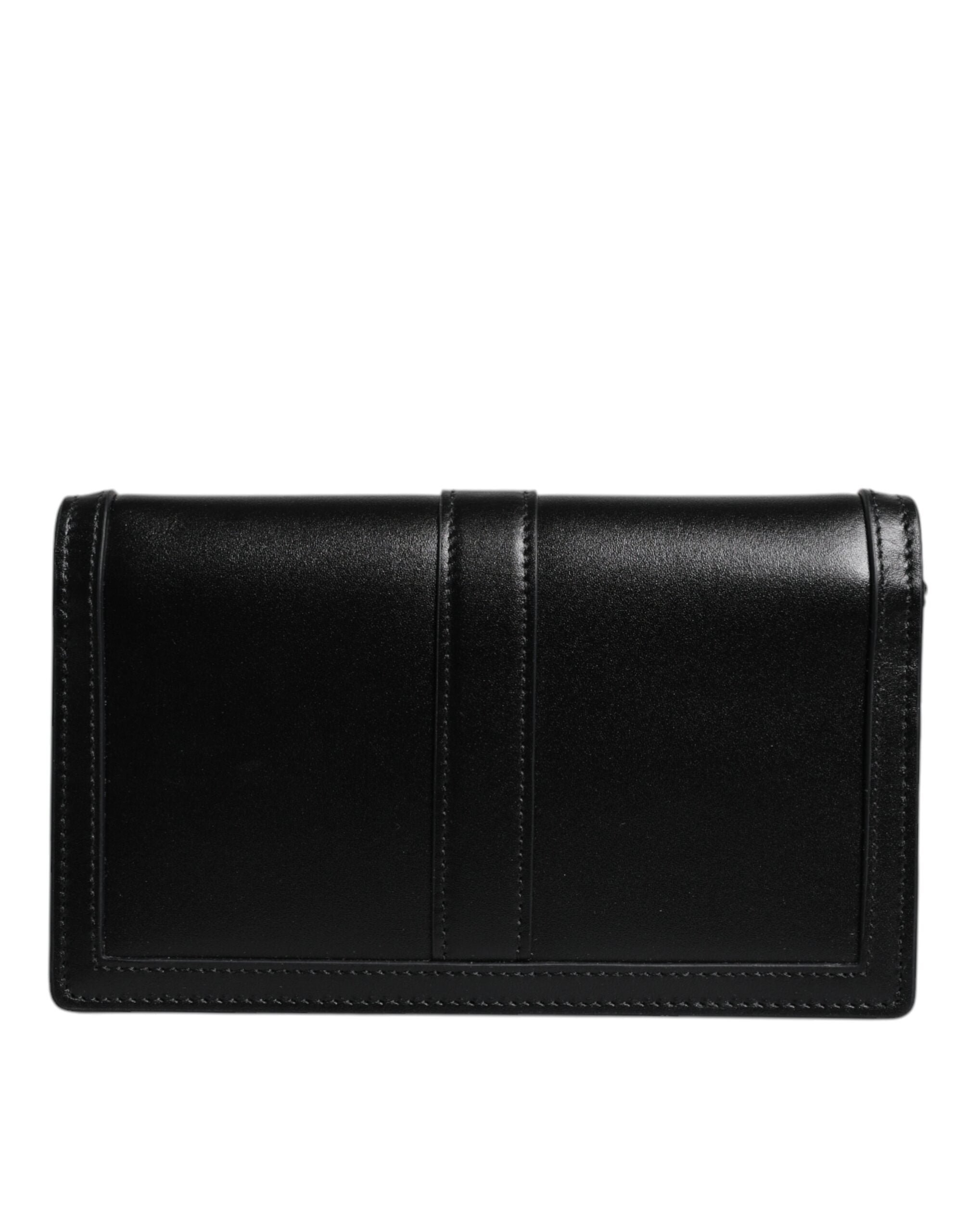 Versace Black Calfskin Leather Chain Strap Shoulder Crossbody Bag – luxury by Versace | PrivePolai