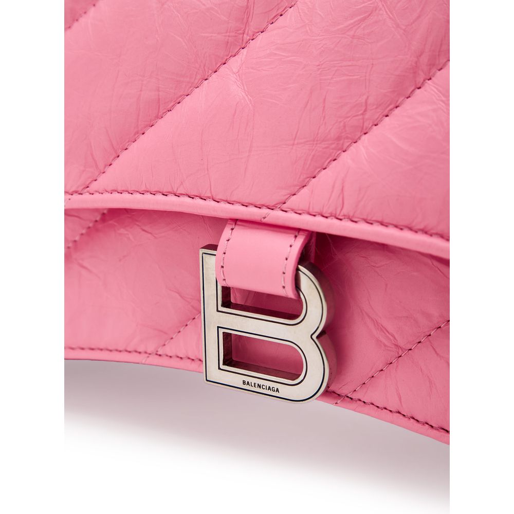 Balenciaga Schultertasche aus rosafarbenem Leder