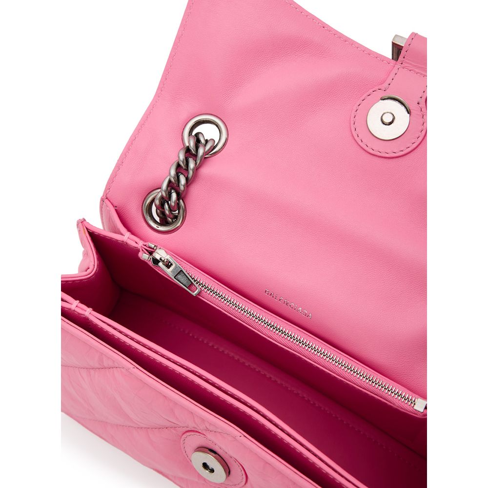 Balenciaga Schultertasche aus rosafarbenem Leder