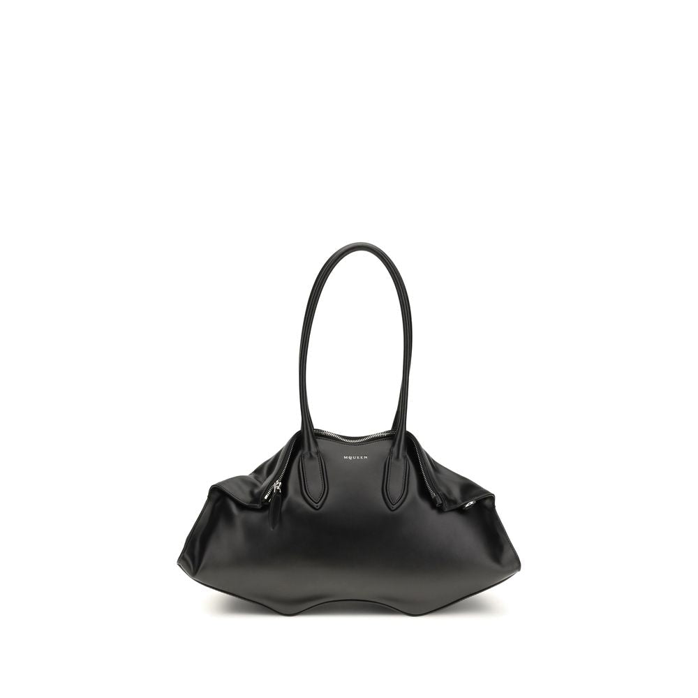 Alexander McQueen Alexander McQueen Black Calf Leather Bos Taurus Shoulder Bag - Luxury | PrivéPolai