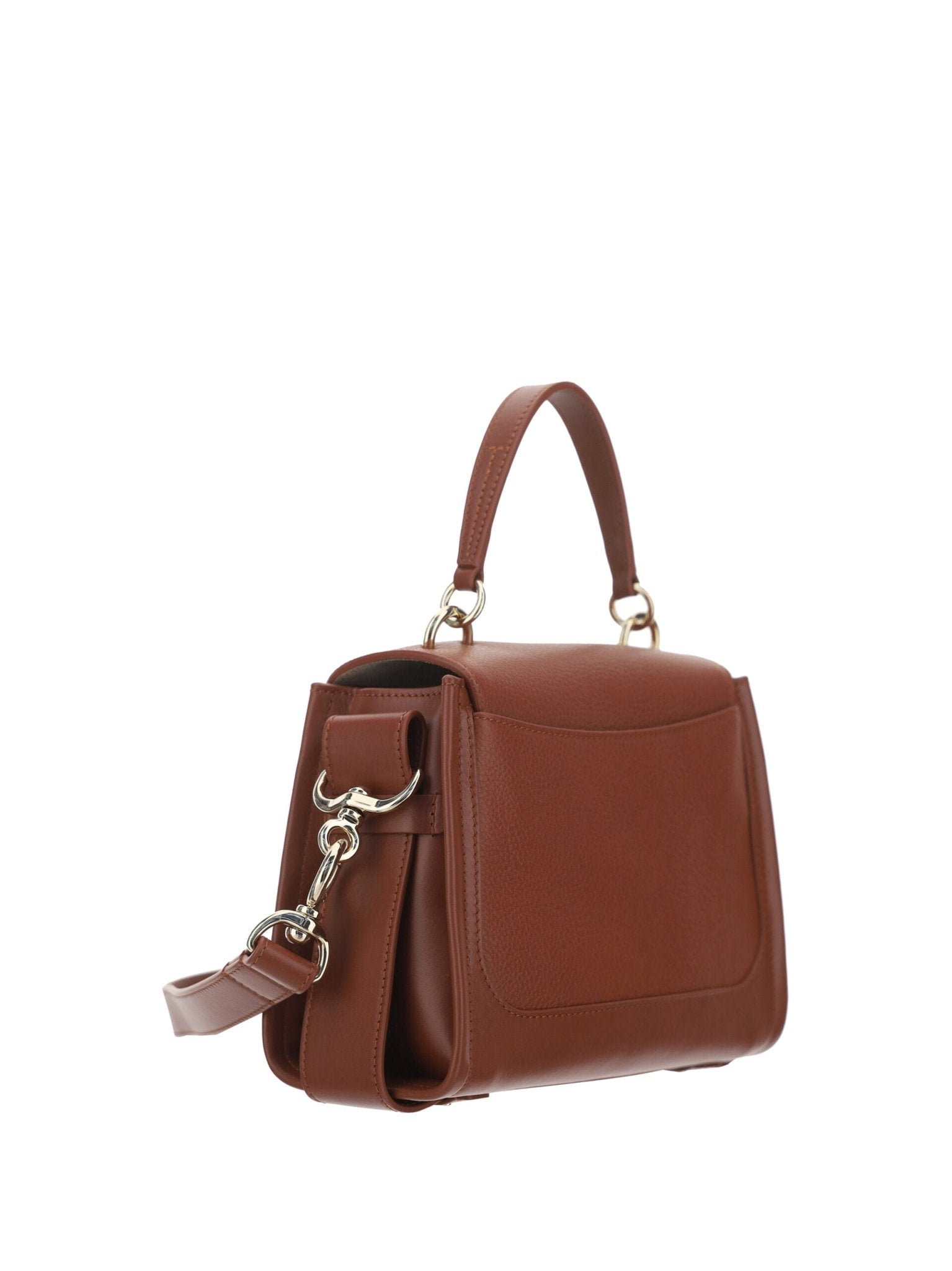 Chloé Chloé Brown Calf Leather Tess Handbag - Luxury | PrivéPolai