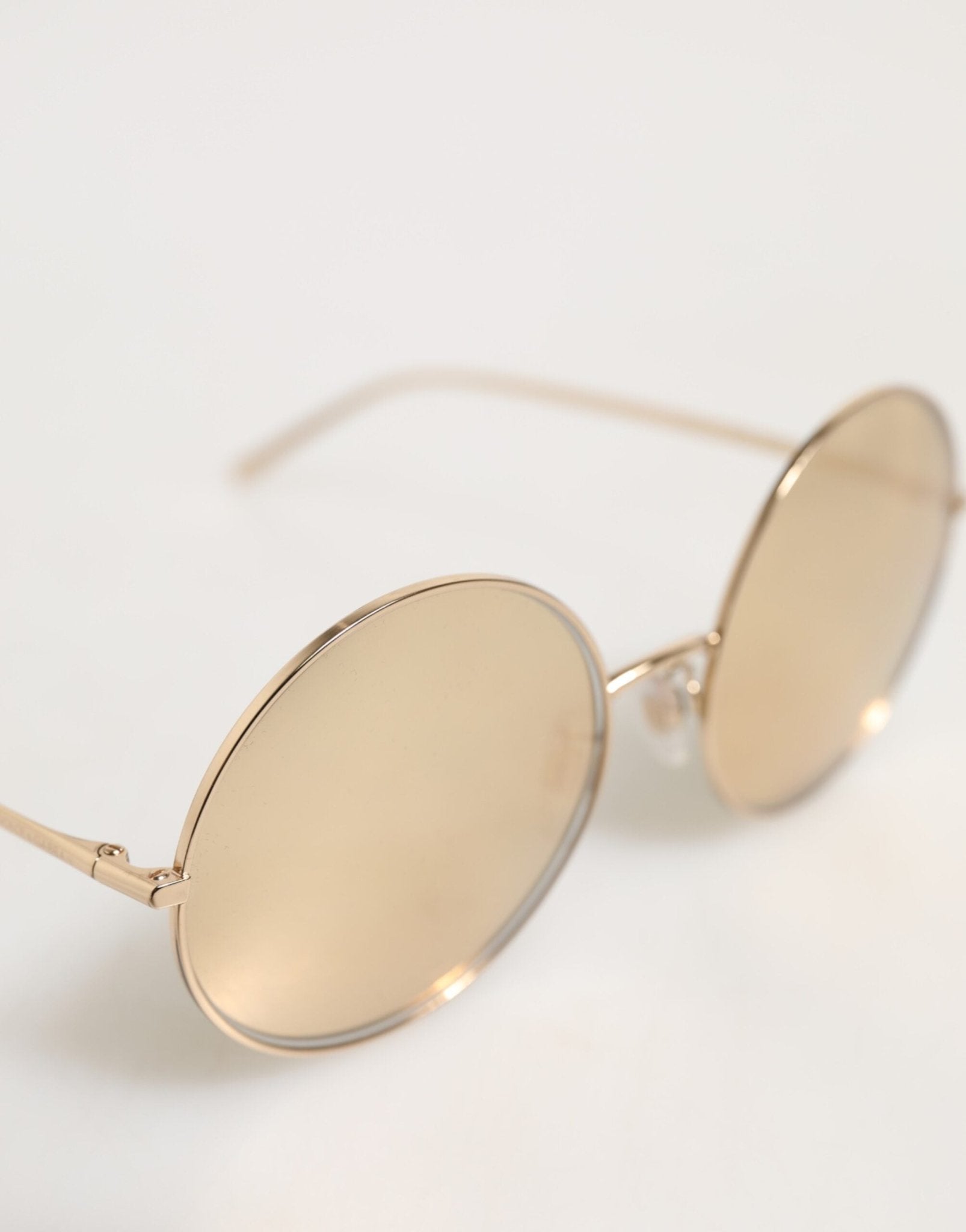 Dolce & Gabbana Dolce & Gabbana Gold Metal Round Shades Eyewear Sunglasses - Luxury | PrivéPolai