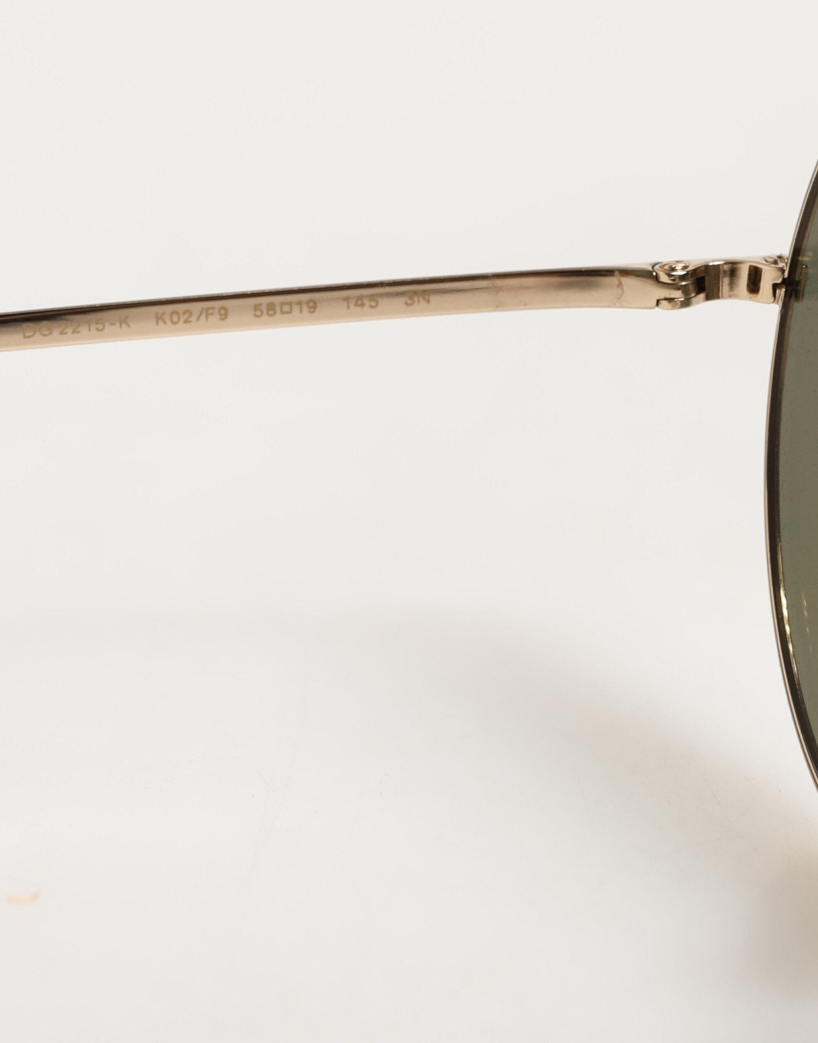 Dolce & Gabbana Dolce & Gabbana Gold Metal Round Shades Eyewear Sunglasses - Luxury | PrivéPolai