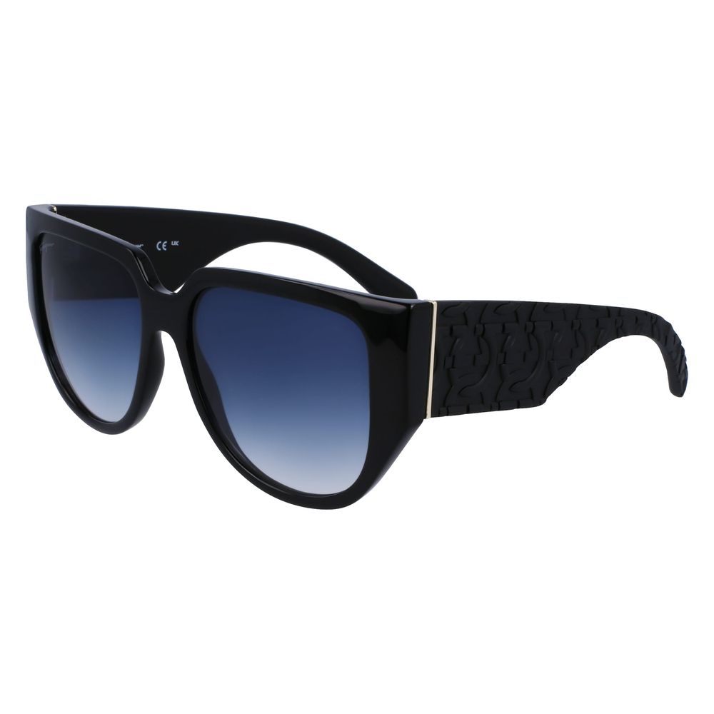 Ferragamo Ferragamo Black Bio Injected Sunglasses - Luxury | PrivéPolai