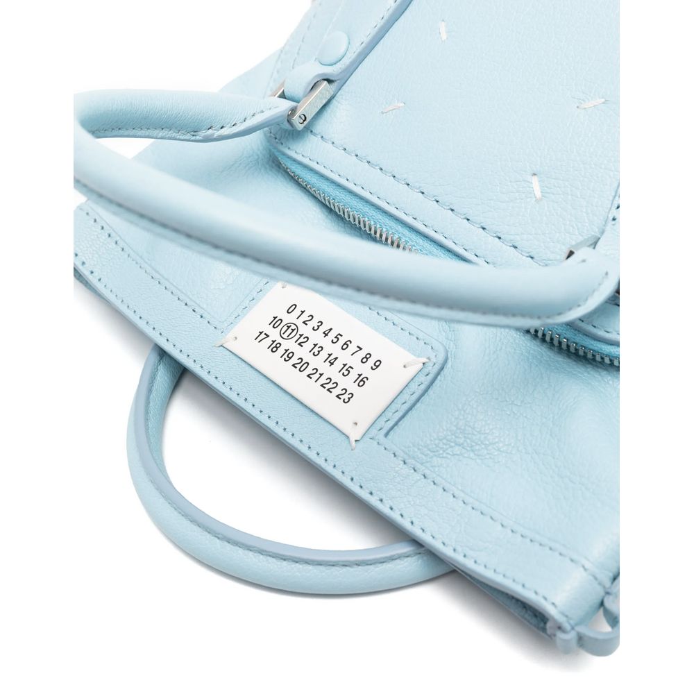 Maison Margiela Blue Leather Handbag