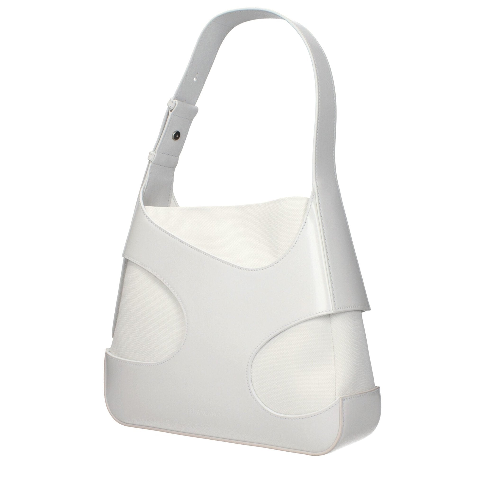 Salvatore Ferragamo Salvatore Ferragamo White Leather Shoulder Bag - Luxury | PrivéPolai